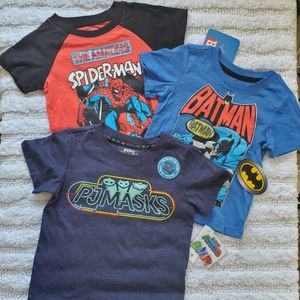 New toddler boys 2T graphic shirt bundle